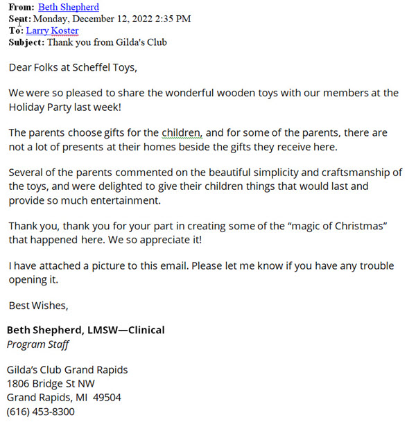 Gilda's Club Email-DE22